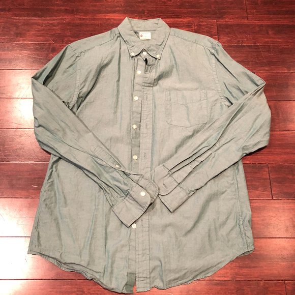 J. Crew Sunwashed Oxford Dress Shirt - Picture 1 of 2